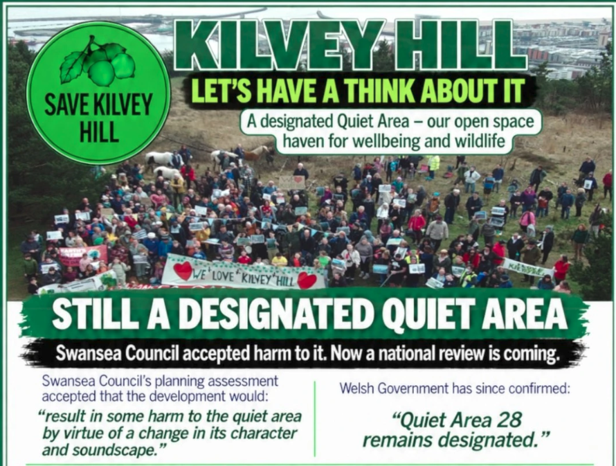 Kilvey Hill - Let's Have A Think About It - Still a Designated Quiet Area
